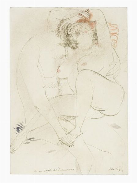 BRUNO SAETTI : ... da una novella del Decamerone.  - Asta Arte Moderna e Contemporanea - Associazione Nazionale - Case d'Asta italiane