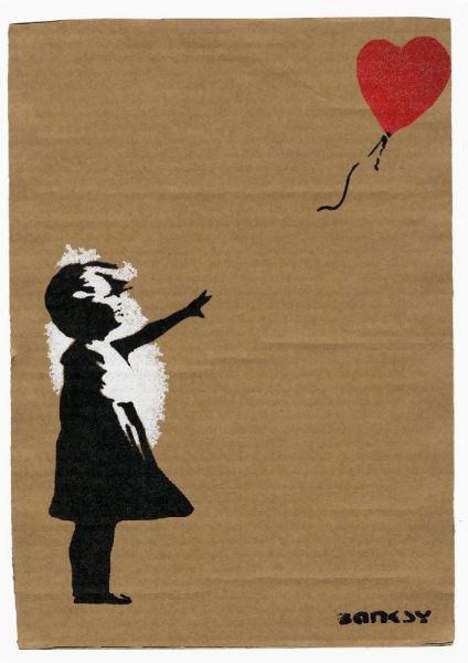 Banksy : Balloon girl.  - Asta Arte Moderna e Contemporanea - Associazione Nazionale - Case d'Asta italiane