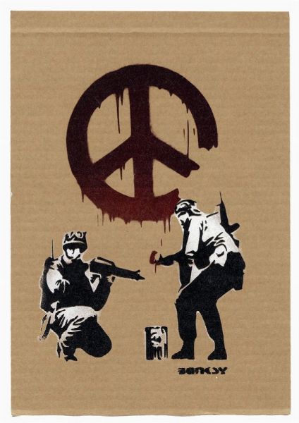 Banksy : CND soldiers.  - Asta Arte Moderna e Contemporanea - Associazione Nazionale - Case d'Asta italiane