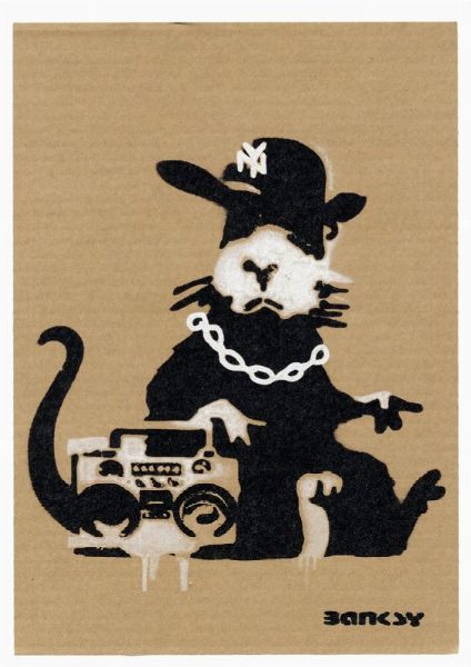 Banksy : Rap Rat.  - Asta Arte Moderna e Contemporanea - Associazione Nazionale - Case d'Asta italiane