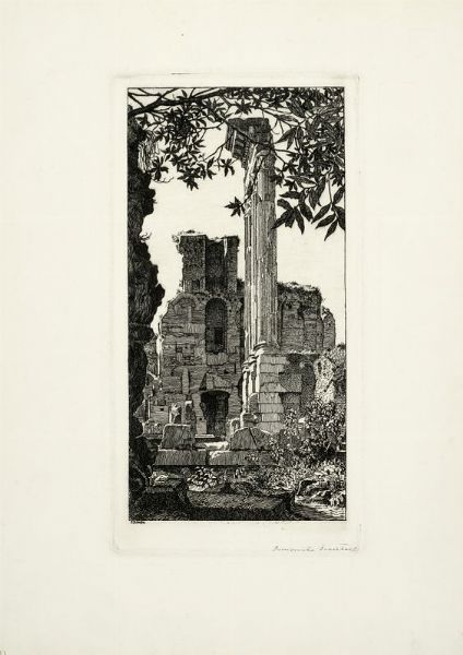 BENVENUTO DISERTORI : Il tempio dei Dioscuri.  - Asta Arte Moderna e Contemporanea - Associazione Nazionale - Case d'Asta italiane