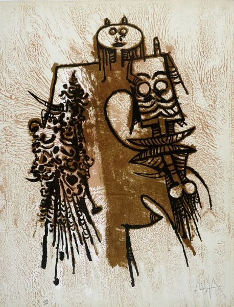 Wifredo Lam : Sin titulo.  - Asta Arte Moderna e Contemporanea - Associazione Nazionale - Case d'Asta italiane