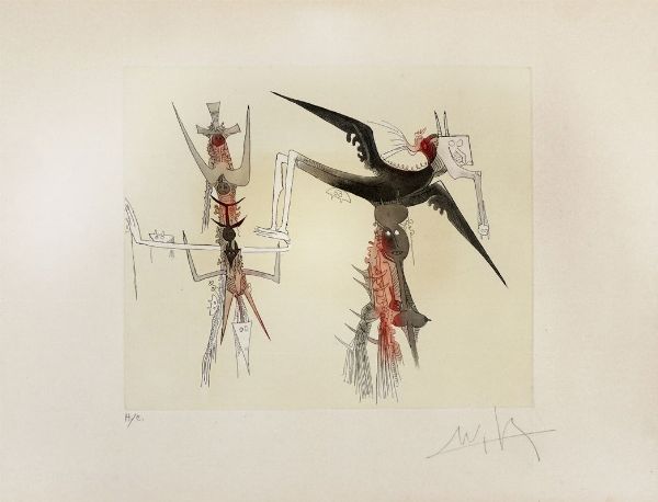 Wifredo Lam : Sin titulo.  - Asta Arte Moderna e Contemporanea - Associazione Nazionale - Case d'Asta italiane