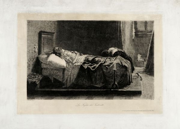 ELEUTERIO PAGLIANO : La figlia del Tintoretto.  - Asta Arte Moderna e Contemporanea - Associazione Nazionale - Case d'Asta italiane