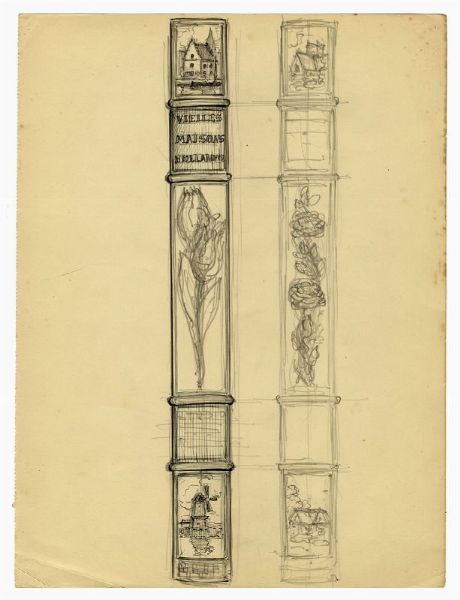Lotto composto di 16 studi di legature.  - Asta Arte Moderna e Contemporanea - Associazione Nazionale - Case d'Asta italiane