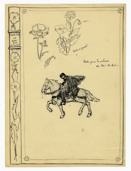 Lotto composto di 16 studi di legature.  - Asta Arte Moderna e Contemporanea - Associazione Nazionale - Case d'Asta italiane