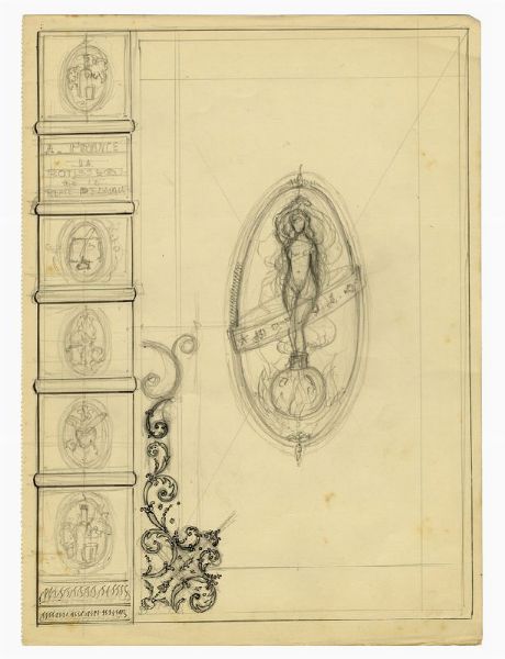 Lotto composto di 16 studi di legature.  - Asta Arte Moderna e Contemporanea - Associazione Nazionale - Case d'Asta italiane