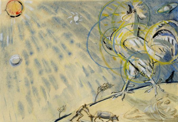 VENANZO CROCETTI : Illustrazione per le Operette Morali di Giacomo Leopardi.  - Asta Arte Moderna e Contemporanea - Associazione Nazionale - Case d'Asta italiane