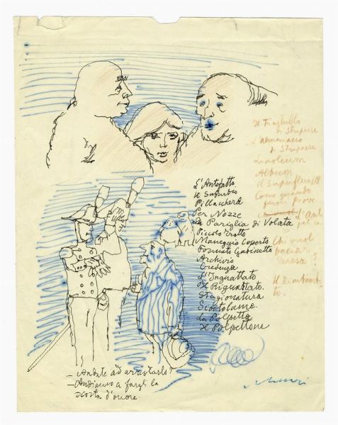 MINO MACCARI : Senza titolo.  - Asta Arte Moderna e Contemporanea - Associazione Nazionale - Case d'Asta italiane