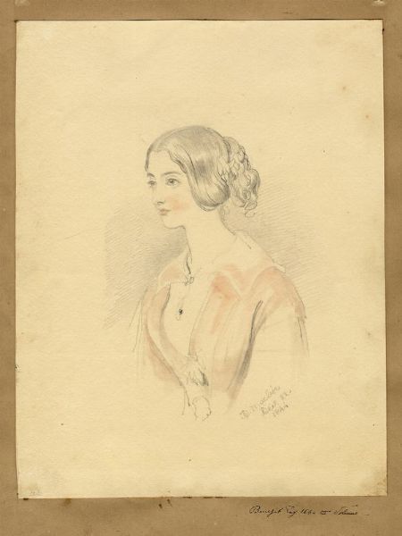 DANIEL MACLISE : Ritratto femminile.  - Asta Arte Moderna e Contemporanea - Associazione Nazionale - Case d'Asta italiane