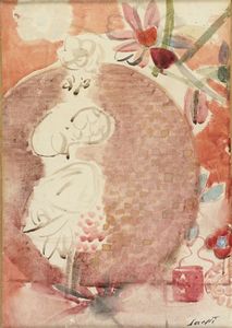 BRUNO SAETTI - Natura morta con fiore.