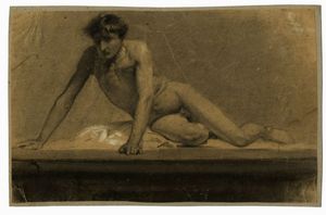 Lotto composto di 3 nudi maschili.  - Asta Arte Moderna e Contemporanea - Associazione Nazionale - Case d'Asta italiane