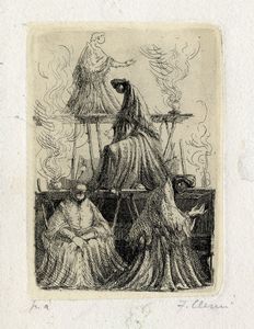 Fabrizio Clerici : Lotto composto di 6 incisioni.  - Asta Arte Moderna e Contemporanea - Associazione Nazionale - Case d'Asta italiane