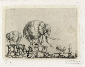 Fabrizio Clerici : Lotto composto di 6 incisioni.  - Asta Arte Moderna e Contemporanea - Associazione Nazionale - Case d'Asta italiane