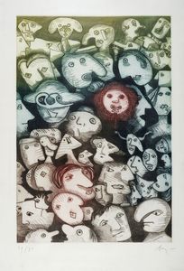 ENRICO BAJ - Senza titolo.