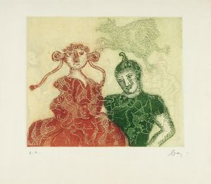 ENRICO BAJ - Senza titolo.