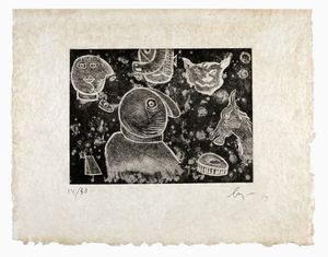 ENRICO BAJ - Senza titolo.