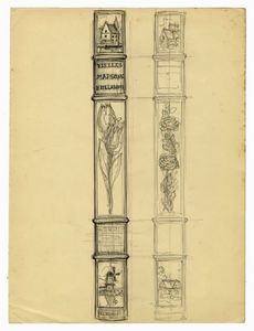 Lotto composto di 16 studi di legature.  - Asta Arte Moderna e Contemporanea - Associazione Nazionale - Case d'Asta italiane