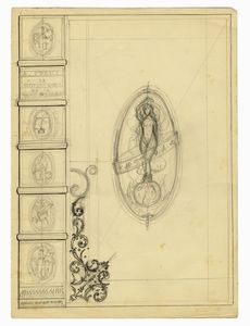 Lotto composto di 16 studi di legature.  - Asta Arte Moderna e Contemporanea - Associazione Nazionale - Case d'Asta italiane