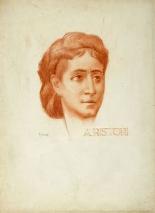 Giorgio Kienerk - Lotto composto di 2 ritratti femminili.