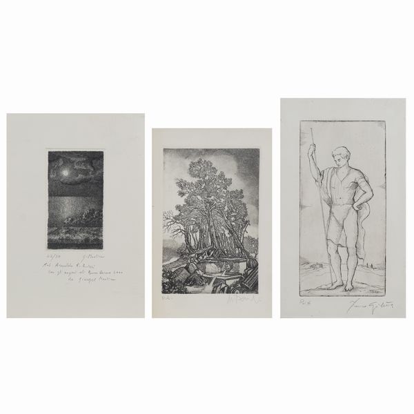 Gruppo di litografie (3)  - Asta Arte Moderna e Contemporanea Web Only - Associazione Nazionale - Case d'Asta italiane