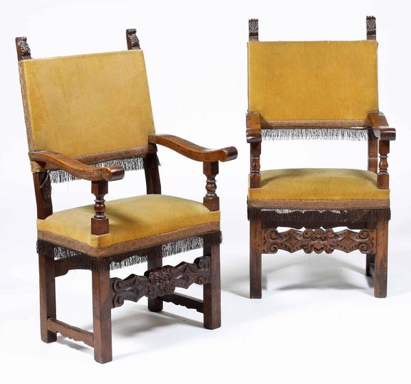 Coppia di poltrone in legno intagliato  - Asta  Antiquariato gennaio | Cambi Time - Associazione Nazionale - Case d'Asta italiane