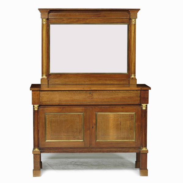 Credenza con specchiera Impero. XIX secolo  - Asta  Antiquariato gennaio | Cambi Time - Associazione Nazionale - Case d'Asta italiane