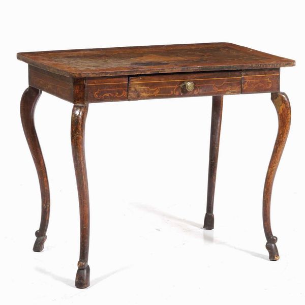 Tavolo in legno intarsiato. XVIII secolo  - Asta  Antiquariato gennaio | Cambi Time - Associazione Nazionale - Case d'Asta italiane