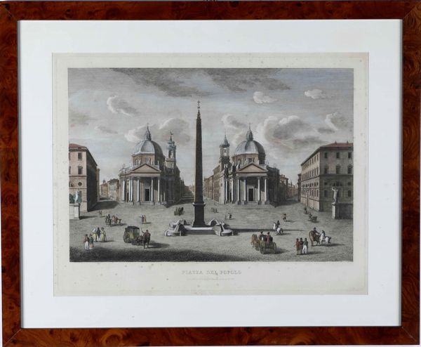 Agapito Franzetti-Pietro Ruga Piazza del Popolo / Veduta della colonna eretta dal senato romano in onore dell'Imperatore Traiano. Roma, 1810  - Asta  Antiquariato gennaio | Cambi Time - Associazione Nazionale - Case d'Asta italiane