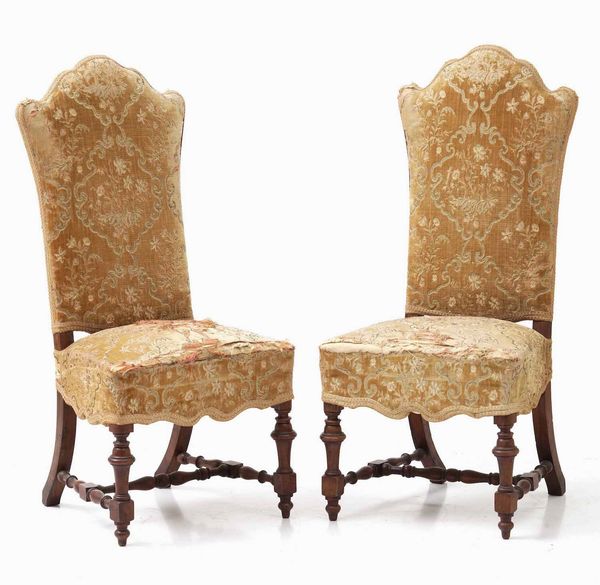 Coppia di poltrone a rocchetto. XIX-XX secolo  - Asta  Antiquariato gennaio | Cambi Time - Associazione Nazionale - Case d'Asta italiane