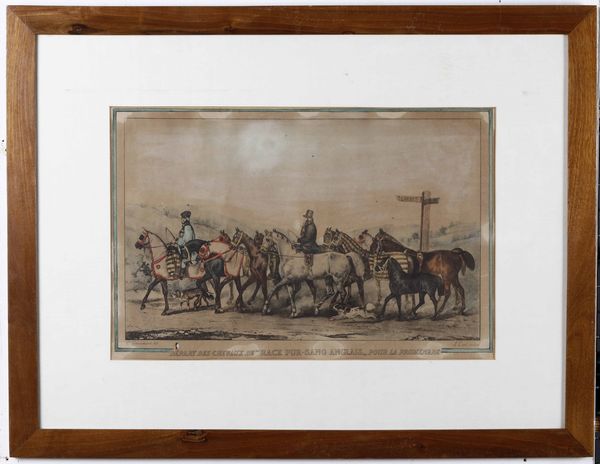 Coppia di stampe acquerellate. Francia XIX secolo  - Asta  Antiquariato gennaio | Cambi Time - Associazione Nazionale - Case d'Asta italiane