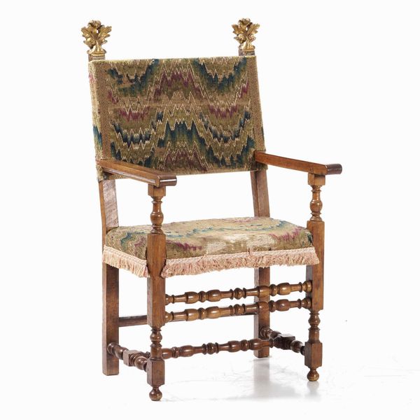 Seggiolone in noce tornito a rocchetto. Italia centrale XVII secolo  - Asta  Antiquariato gennaio | Cambi Time - Associazione Nazionale - Case d'Asta italiane