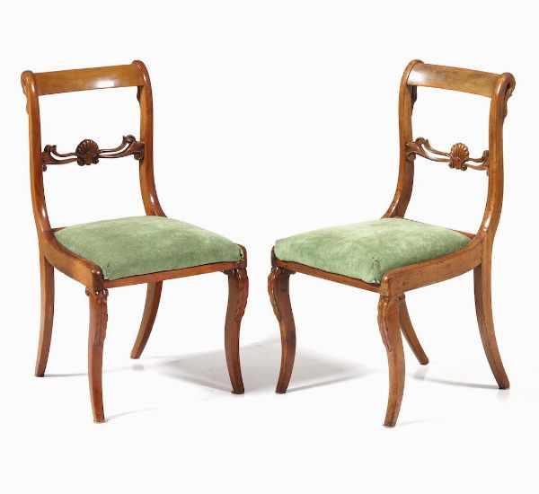 Gruppo di sette sedie. Toscana, XIX-XX secolo  - Asta  Antiquariato gennaio | Cambi Time - Associazione Nazionale - Case d'Asta italiane