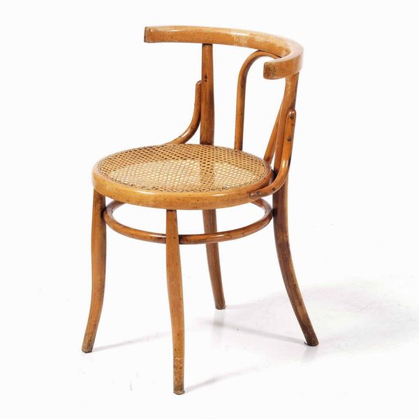 Coppia di sedie in legno curvato e seduta in cannetè  - Asta  Antiquariato gennaio | Cambi Time - Associazione Nazionale - Case d'Asta italiane