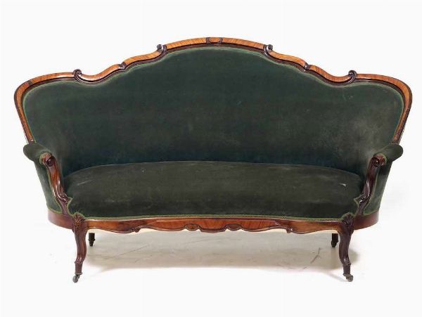 Salotto Luigi Filippo composto da divano, 4 poltrone e due poltroncine  - Asta  Antiquariato gennaio | Cambi Time - Associazione Nazionale - Case d'Asta italiane