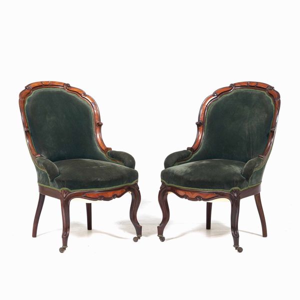 Salotto Luigi Filippo composto da divano, 4 poltrone e due poltroncine  - Asta  Antiquariato gennaio | Cambi Time - Associazione Nazionale - Case d'Asta italiane