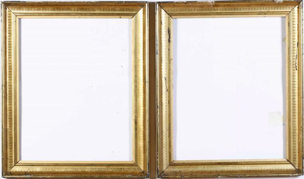 Coppia di cornici dorate  - Asta  Antiquariato gennaio | Cambi Time - Associazione Nazionale - Case d'Asta italiane