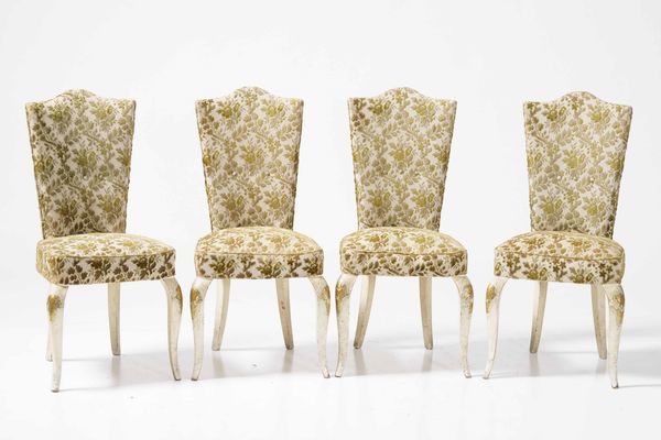 Otto sedie in legno laccato  - Asta  Antiquariato gennaio | Cambi Time - Associazione Nazionale - Case d'Asta italiane
