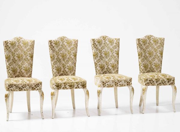 Otto sedie in legno laccato  - Asta  Antiquariato gennaio | Cambi Time - Associazione Nazionale - Case d'Asta italiane