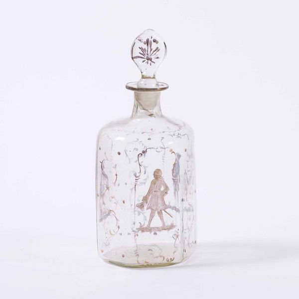 Bottiglia con tappo in vetro dipinto, XIX secolo  - Asta  Antiquariato gennaio | Cambi Time - Associazione Nazionale - Case d'Asta italiane