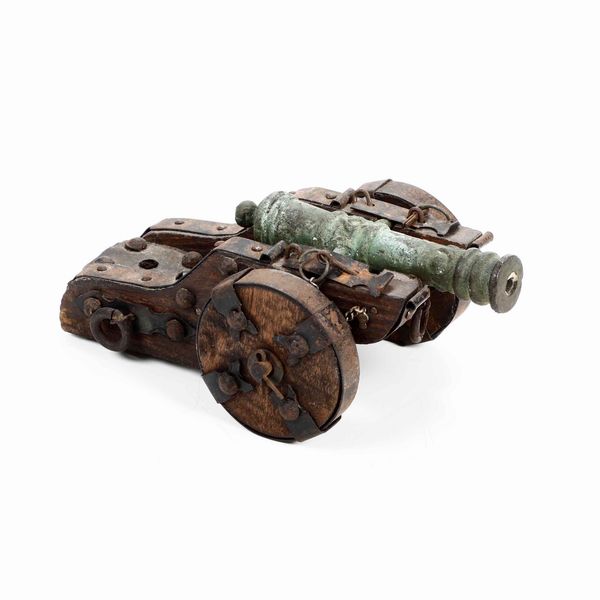 Modellino di cannone in bronzo e legno  - Asta  Antiquariato gennaio | Cambi Time - Associazione Nazionale - Case d'Asta italiane