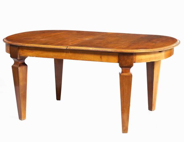 Tavolo da pranzo in ciliegio piano ovale allungabile, Italia, stile XVIII secolo  - Asta  Antiquariato gennaio | Cambi Time - Associazione Nazionale - Case d'Asta italiane