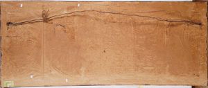 Grande pannello dipinto su cuoio  - Asta  Antiquariato gennaio | Cambi Time - Associazione Nazionale - Case d'Asta italiane