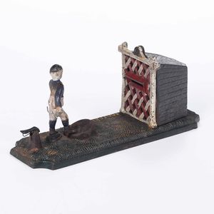 Salvadanaio in ghisa Football bank. Inghilterra 1895 by John Harper & C. Ltd  - Asta  Antiquariato gennaio | Cambi Time - Associazione Nazionale - Case d'Asta italiane