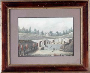 Tre vedute di scavi, XIX-XX secolo  - Asta  Antiquariato gennaio | Cambi Time - Associazione Nazionale - Case d'Asta italiane