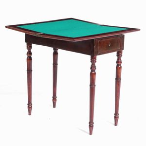 Tavolo da gioco a libro in mogano. Inghilterra, XIX/XX secolo  - Asta  Antiquariato gennaio | Cambi Time - Associazione Nazionale - Case d'Asta italiane