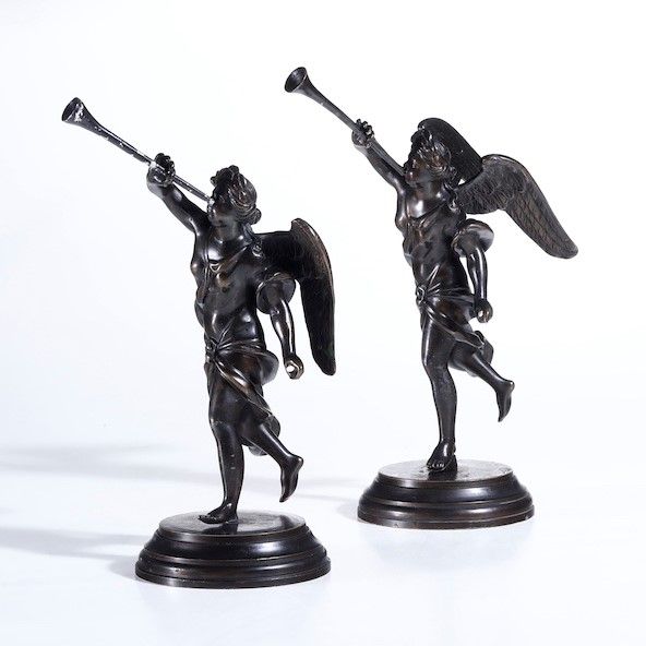 Allegorie della fama. Bronzo fuso e patinato. Arte d'oltralpe del XVIII-XIX secolo  - Asta Scultura | Cambi Time - Associazione Nazionale - Case d'Asta italiane