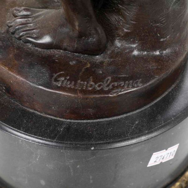 Apollo, da Giambologna. Bronzo patinato su base in marmo nero. XIX-XX secolo  - Asta Scultura | Cambi Time - Associazione Nazionale - Case d'Asta italiane