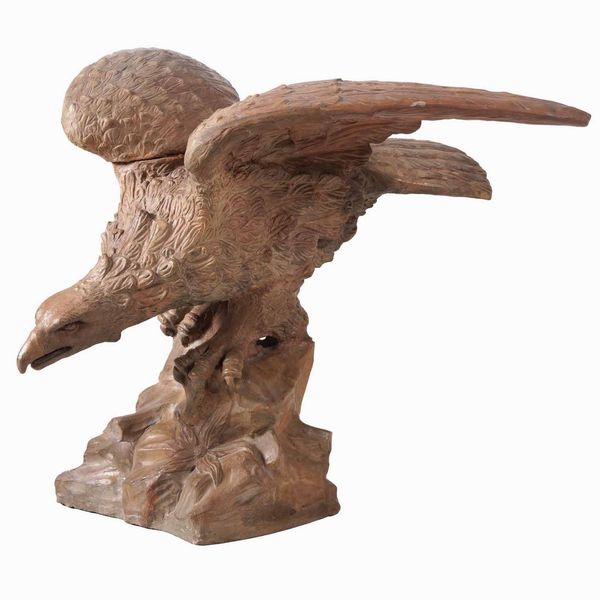 Grande scultura in terracotta raffigurante aquila, XX secolo  - Asta Scultura | Cambi Time - Associazione Nazionale - Case d'Asta italiane