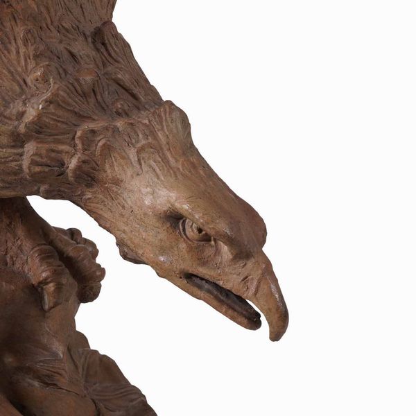 Grande scultura in terracotta raffigurante aquila, XX secolo  - Asta Scultura | Cambi Time - Associazione Nazionale - Case d'Asta italiane